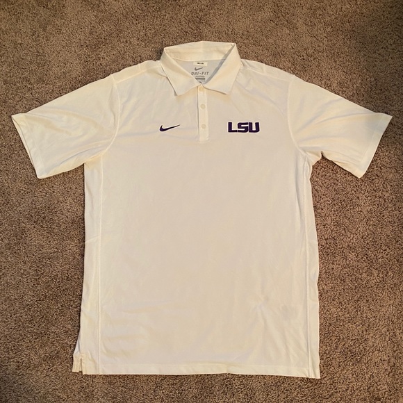 Nike | Shirts | Nike Lsu Football White 